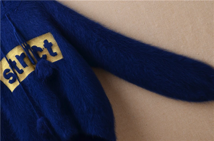 Женская толстая теплая зимняя короткая стильная толстовка с милой буквенной