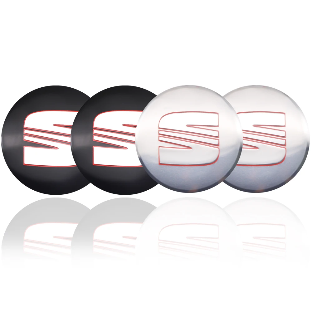 

4pcs 56/65mm Car Wheel Center Cover Stickers Emblem For Seat Leon 5f 1p Ibiza 6p 6j Altea 5p X Ateca Aroma MK2 MK3 Exeo Alhambra
