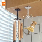 Настенный крючок Xiaomi Youpin для кухни и ванной комнаты, поворотный крючок на 360  с 6 когтями двойного назначения для кухни
