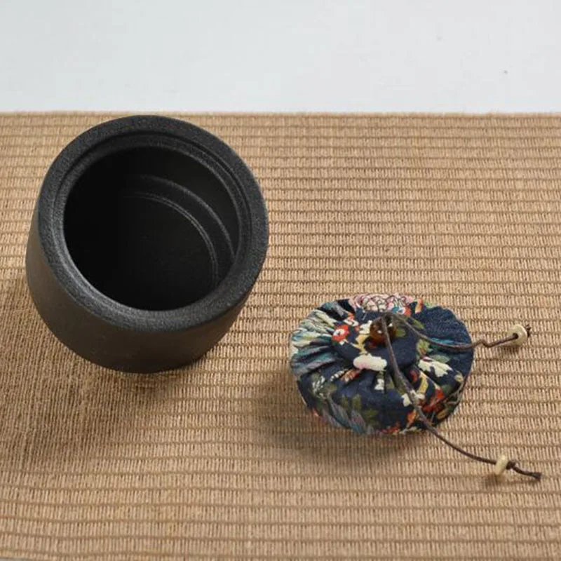 Керамическая чайная коробка банка герметичная для хранения чая кунг-фу белая и