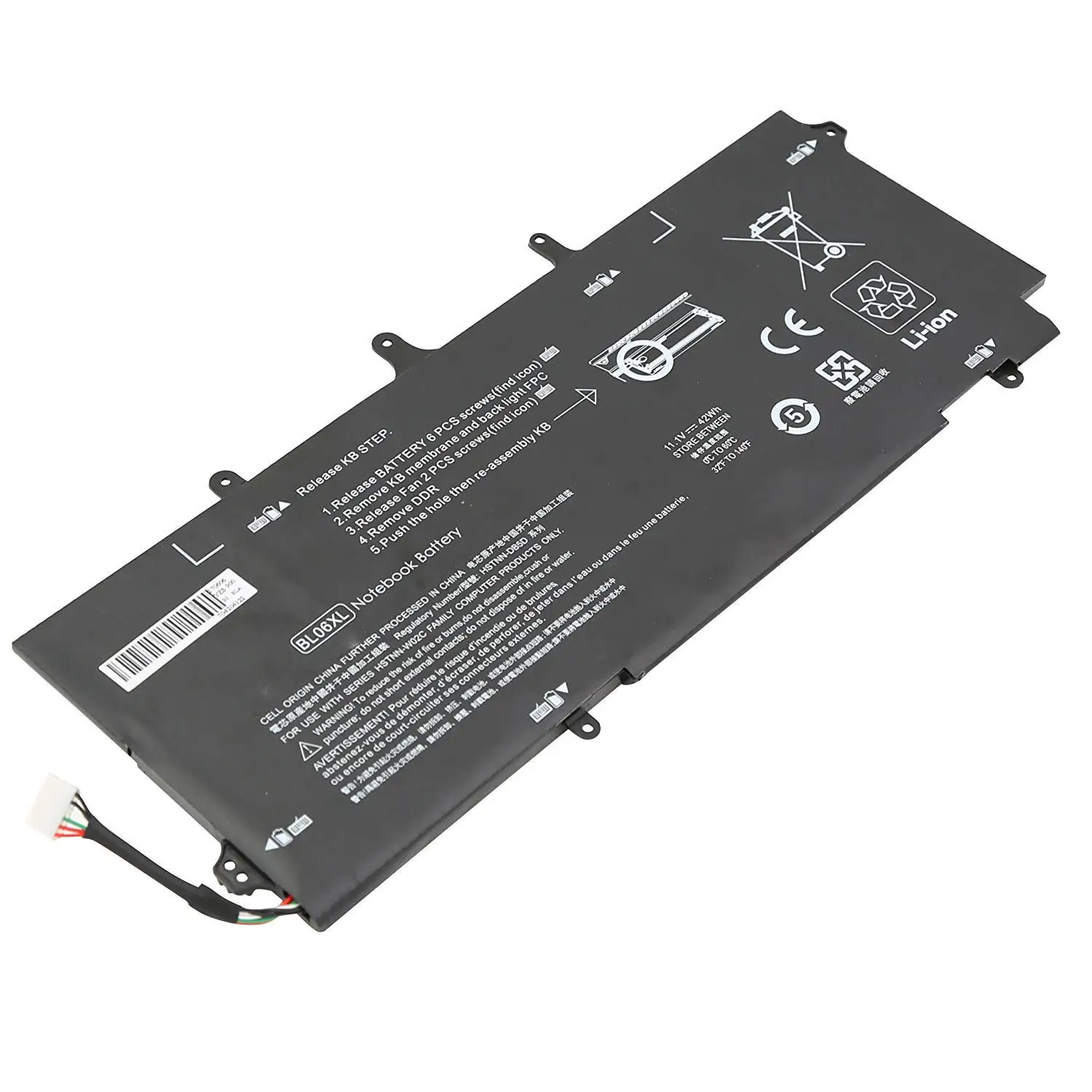 

Аккумулятор для ноутбука HP EliteBook Folio 1040 G0 G1 G2 Series BL06 BL06XL