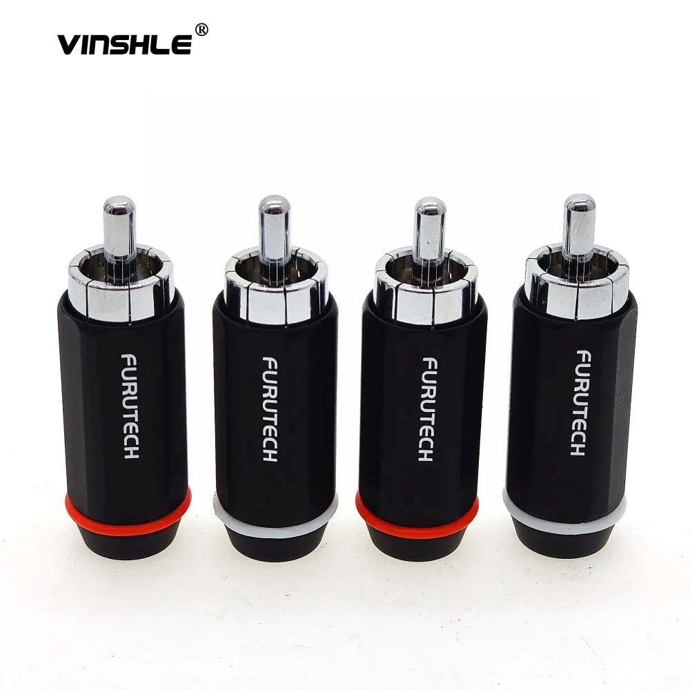 Розетка FURUTECH FP-126(G) RCA с родиевым/золотым покрытием оригинальная коробка высокого