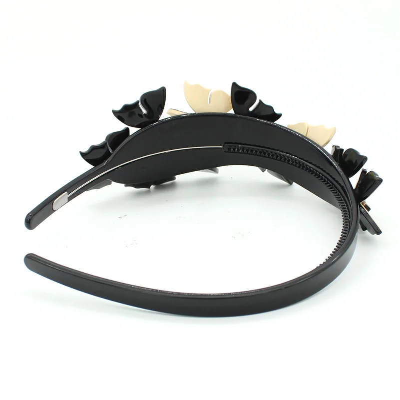 Женская повязка на голову с бабочкой обруч для волос из ацетата во французском