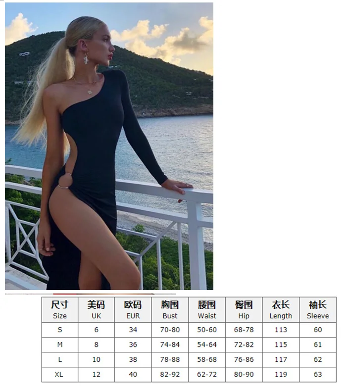 Женское платье с разрезом и открытой спиной