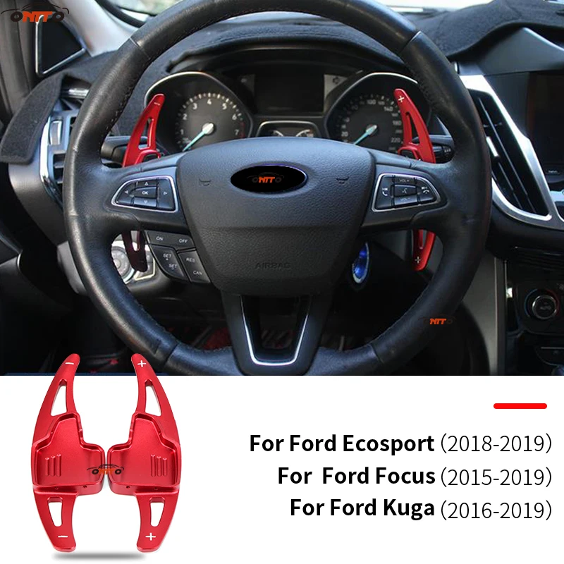 

Fit for Ecosport Focus 2015-2019 Kuga 2016-2019 uto Accessory 2pcs/lot Shifter Extened Car Steering Wheel Shift Paddle A
