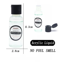 acrylic powder gel nail liquid nails acrilico monomero liquido odorless acryl art supplies 30ml monomer acrylique liquide