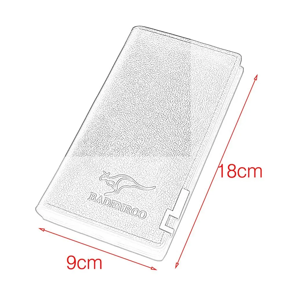 Мужские кошельки деловой Повседневный Кошелек длинный секционный