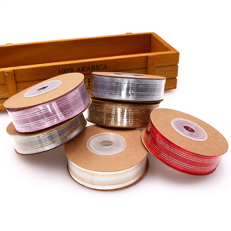 

10m Lace Mesh Ribbon Wedding Party Decor Organza Ribbon Gift Wrapping Ribbon DIY Handmade Bowknot Material Supplies
