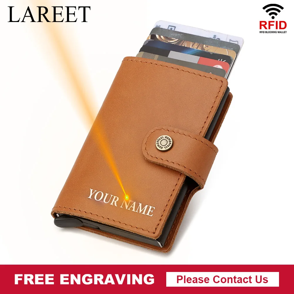 

Travel Coin Pocket Credit Card Holder Case Genuine Leather Short ID Wallets Men Hasp Purse Luxury Credential Slim Male Walet