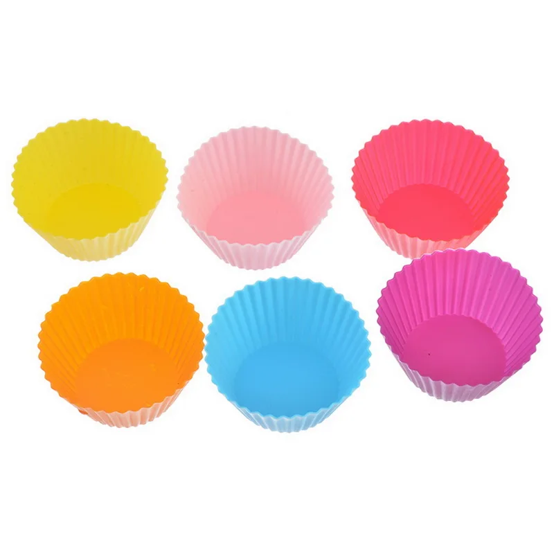 12 шт. форма для выпечки круглая силиконовая кексов|Формы тортов| |