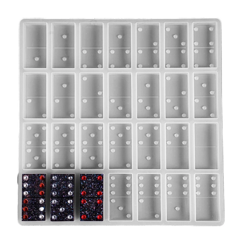 

Resin Molds Domino, Domino Epoxy Resin Molds,Silicone Domino Game Molds, DIY Silicone Molds for Personlized Dominoes