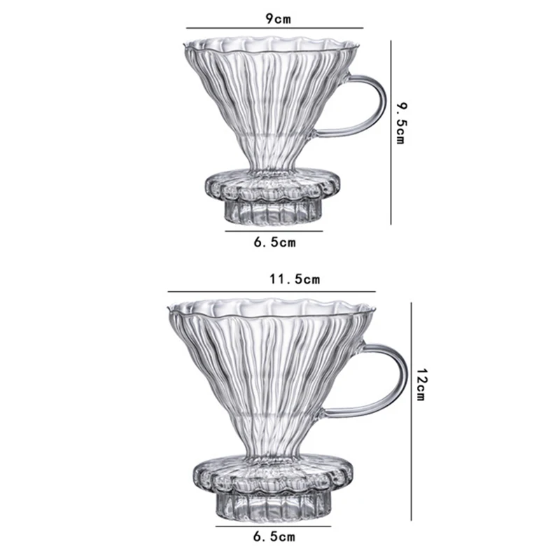 Набор для кофе V60 ручной в полоску кофейник с фильтром подходит совместного
