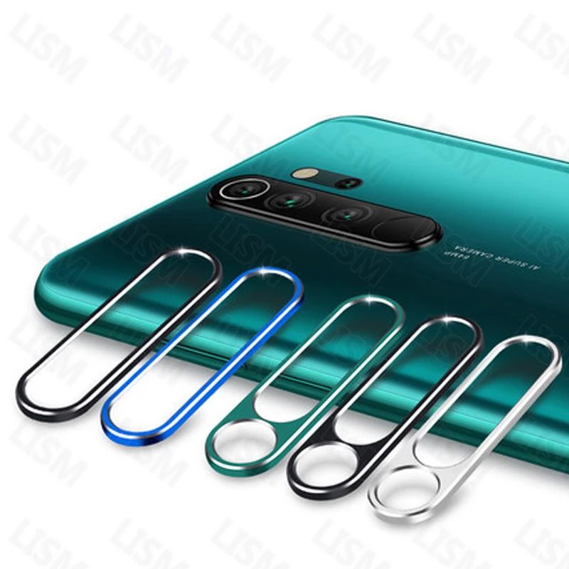 Для Xiaomi Redmi Note 8 Note 8 Pro задняя камера металлическое кольцо задний объектив Защита экрана Мягкий объектив 7H Закаленное стекло пленка