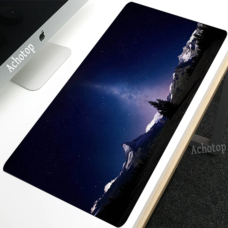 

Большой резиновый коврик для мыши Night sky 90x40, Размер Компьютерный игровой коврик для мыши XXL, коврик для клавиатуры ноутбука, CS GO