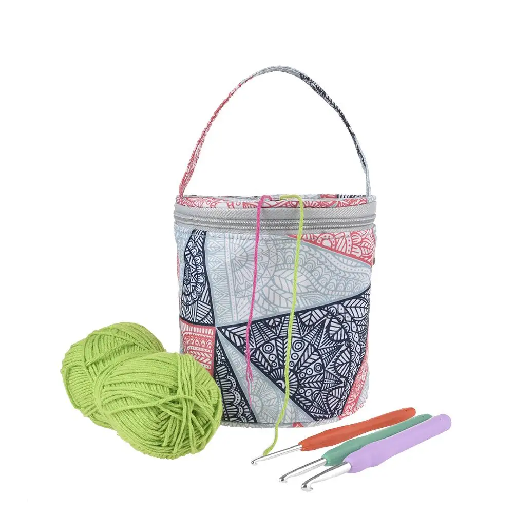 Домашняя Повседневная сумка для хранения шерстяная пряжа вязание крючком
