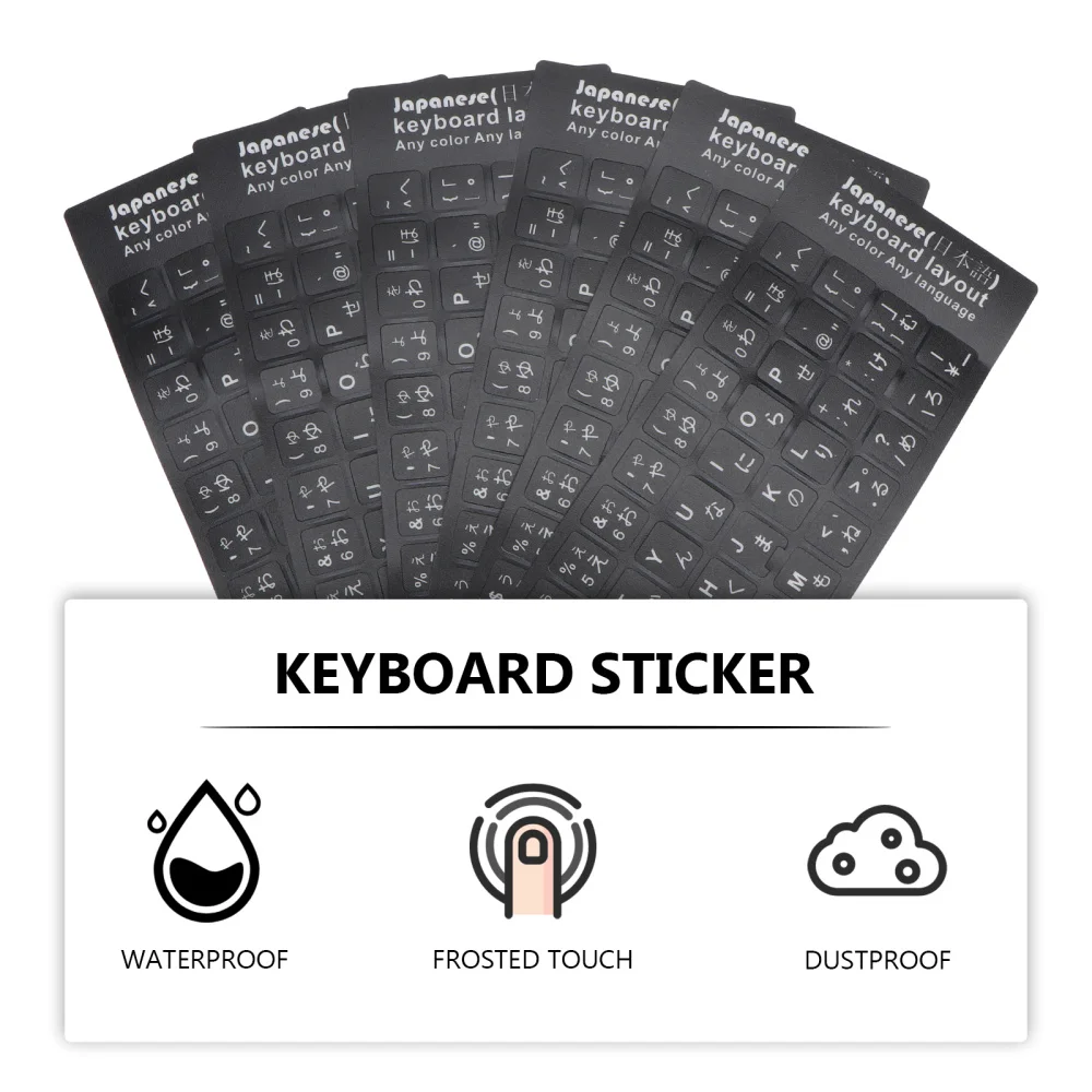 

10Pcs Replacement Keyboard Stickers Multi-language Stickers Keyboard Layout