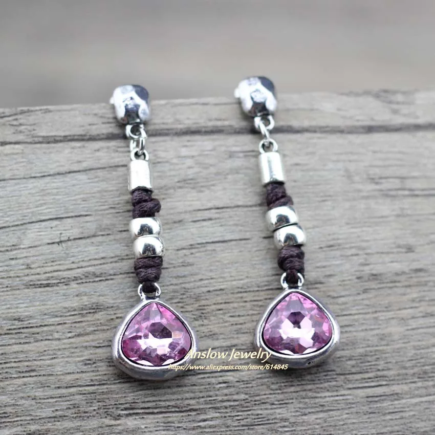 Женские серьги подвески в форме сердца Anslow модные ювелирные изделия стиле ретро