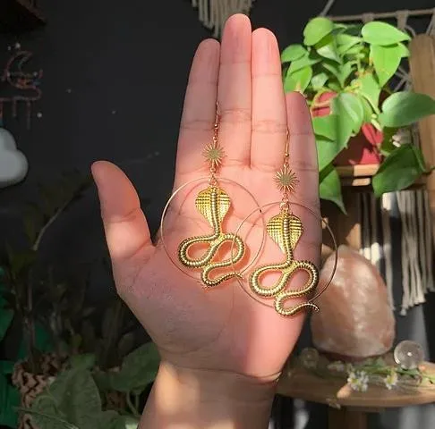 

Snake Earrings | Dangle Earrings, Snake Jewelry, Serpent Earrings,gold plated/silver plated