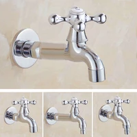 polished chrome mop pool faucet laundry sink cold water tap and washing machine faucet garden water taps zd084