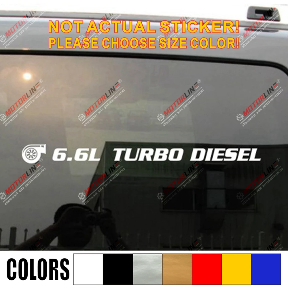 6 л или пользовательская турбо дизельная наклейка автомобильная виниловая