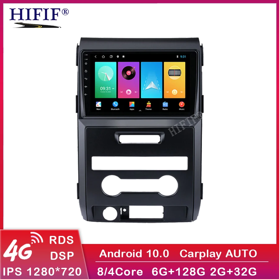 

Автомобильный радиоприемник для Ford F150 Raptor 2009-2012, высокая версия, Android 10,0, автомобильный DVD-проигрыватель с GPS-навигацией, автомобильный стере...