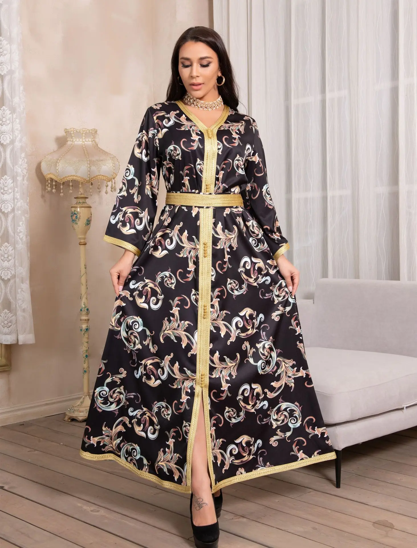 

Eid Mubarak Abaya Dubai Jalabiya Hijab Dress Muslim Abayas for Women Turkish Dresses Islam Caftan Moroccan Kaftan Robe Musulmans
