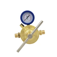 high flow pipe line acetylene oxygen pressure single gauge gas regulator