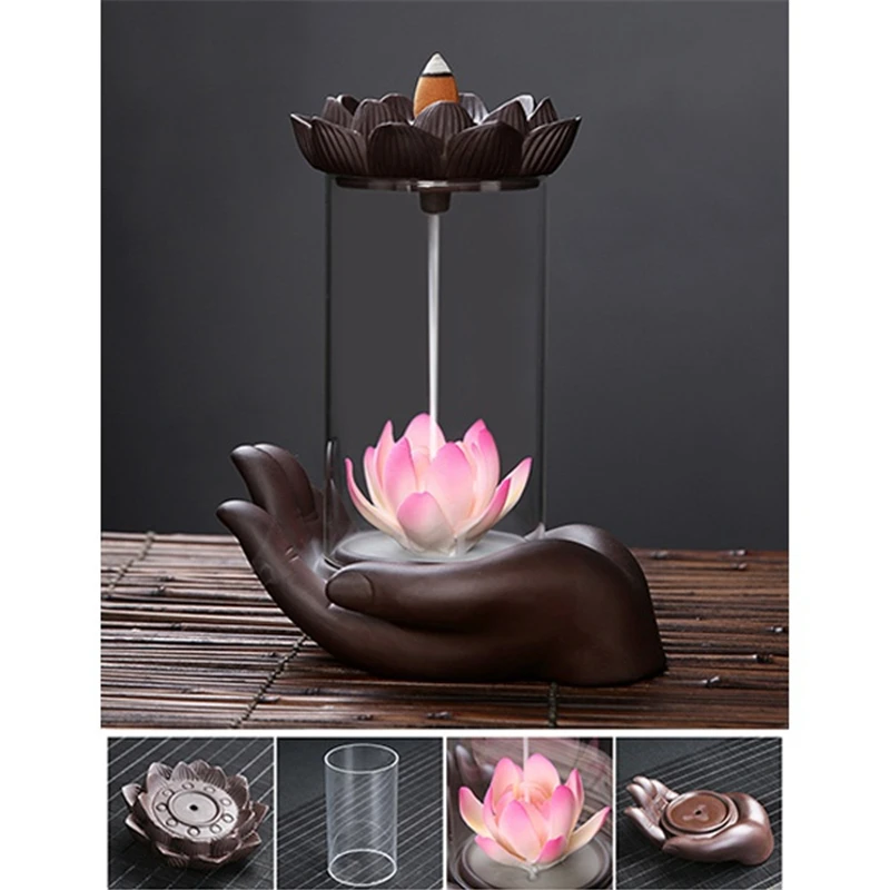 Ветрозащитная ароматическая горелка для дома и офиса Lotus Pond Frog | Дом сад