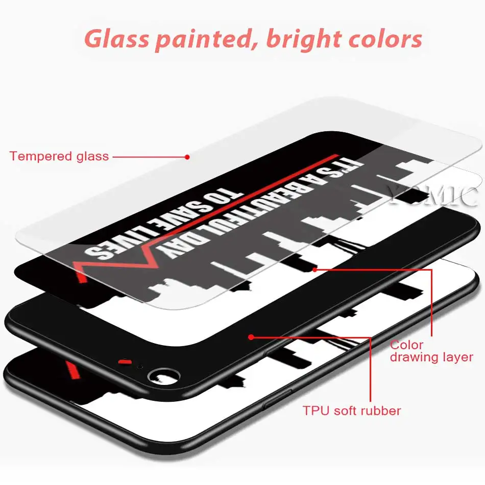 

Greys Anatomy You're My Person Glass Case for iPhone 12 Mini 11 Pro XS Max X XR 7 8 6 6s Plus SE 2020 Phone Housing Cover