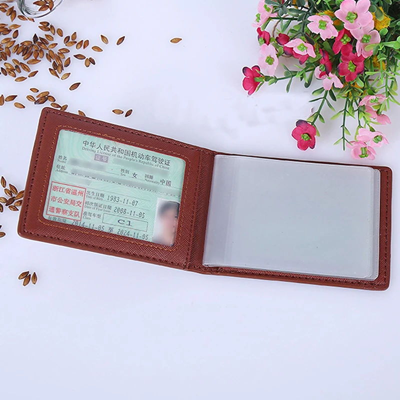 Чехол для деловых женщин кредитный держатель карт ПУ дорожный кошелек Женский