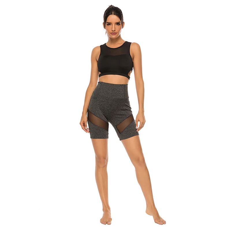 

Breathable Patchwork Shorts Summer High Quality New Leisure Fitness High Waist Quick Drying Solid Color Shorts