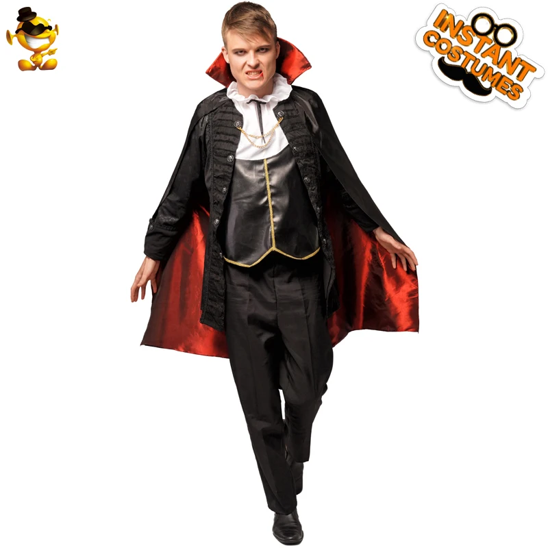 Мужские Роскошные костюмы вампира на Хэллоуин для взрослых ролевые игры