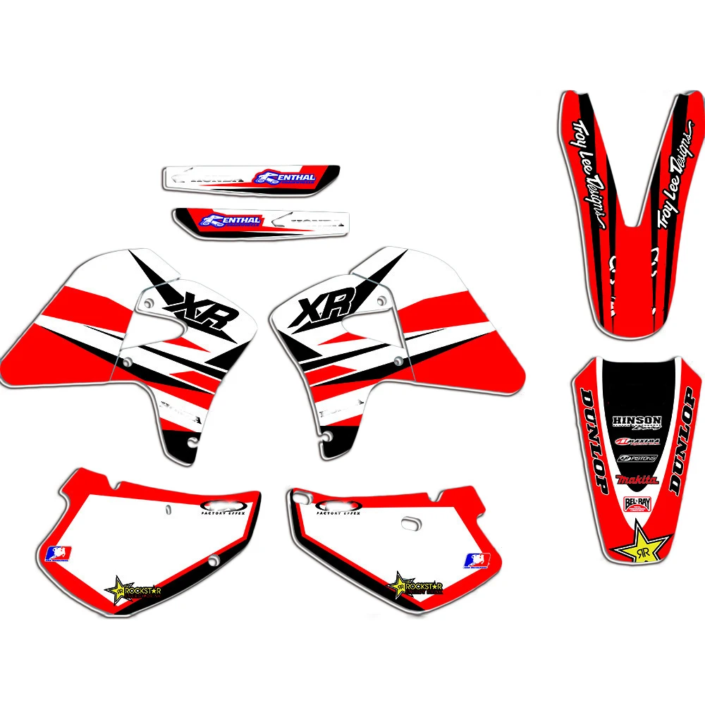 Наклейка для Honda XR650R 2000-2009 обтекатель кузова мотоцикла Набор наклеек на весь фон