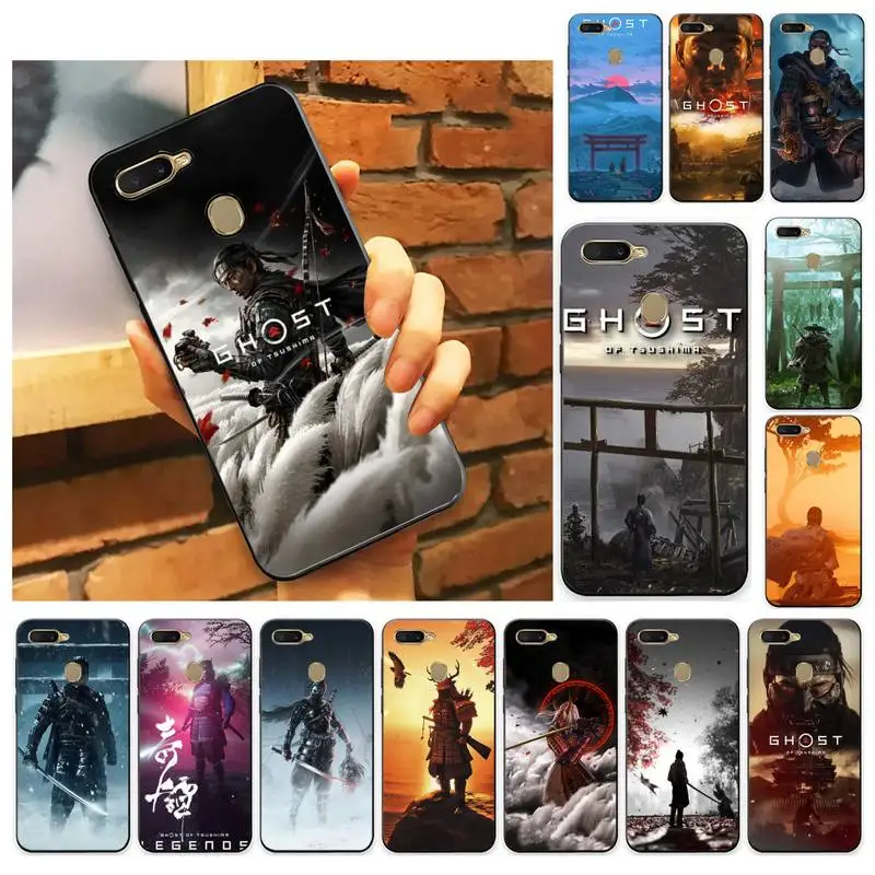 

YNDFCNB Ghost of Tsushima Phone Case Case For Oppo A9 Realme C3 6Pro Cover For vivo Y91C Y17 Y19 Protective Back Cover