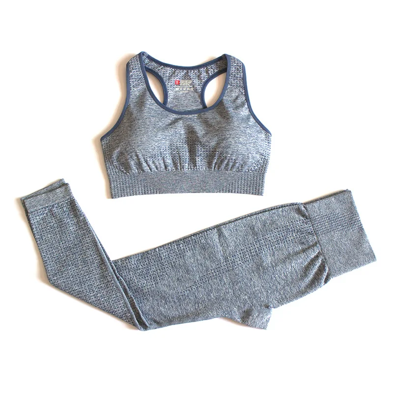 

Yoga Set Women Seamless Fitness Yoga Bra Sports Set High Waist Sportswear Gym Leggings Fitness Suit Workout Leggins For Women