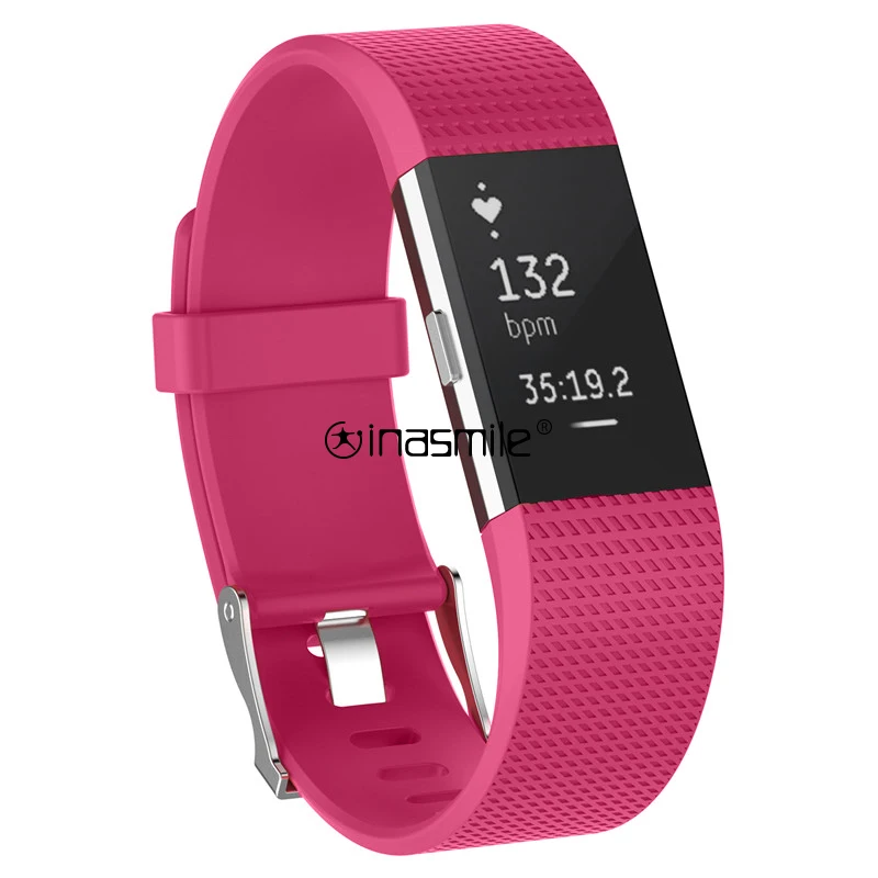 Потрясающий цветной ремешок для браслета FitBit Charge 2 браслет для Charge 2 ремешок для Charge 2 correa браслет - Цвет: rose