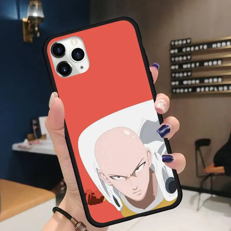 

Anime One Punch Man power Phone Case for iPhone 11 12 pro XS MAX 8 7 6 6S Plus X 5S SE 2020 XR