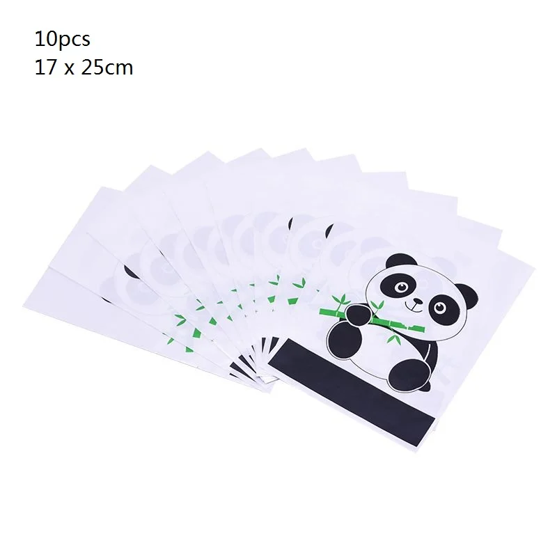 10pcs gift bags Мультяшные воздушные шары из фольги с пандой, воздушные гелиевые воздушные шары для вечеринки в честь Дня Рождения, аксессуары для детского душа, детские игрушки - Цвет: 10pcs gift bags