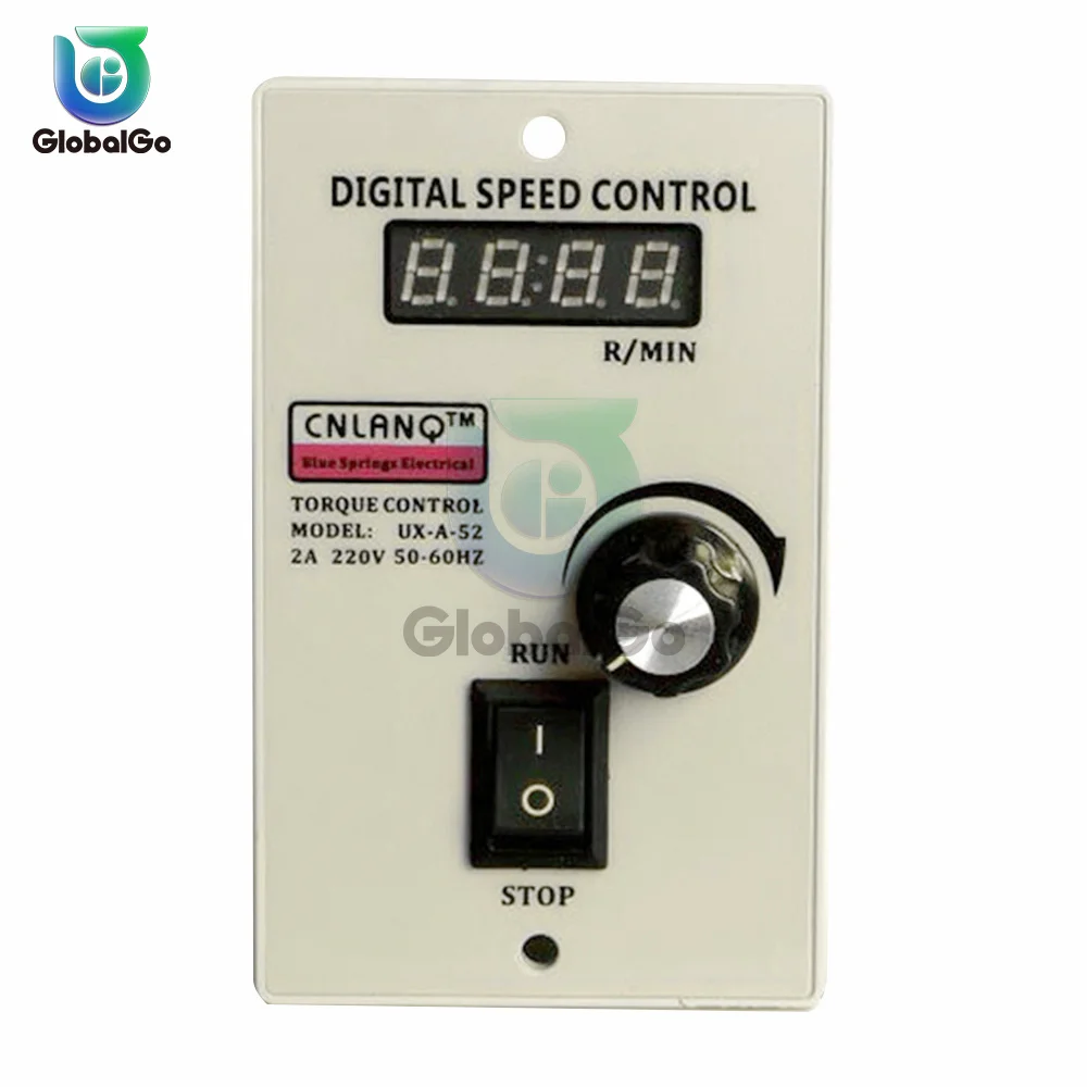 

Digital 400W AC 220V Motor Speed Governor UX 52 Speed Precision Regulator Controller Forward & Backward 50/60hz 90-1400 RPM