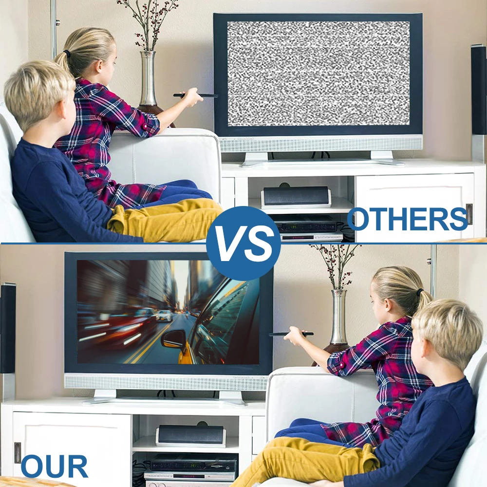 

4K Indoor Antenna For Digital TV 1080p HD Antenna TV Digital Box 960 Miles Booster Active Indoor HDTV Aerial Digital Antenna