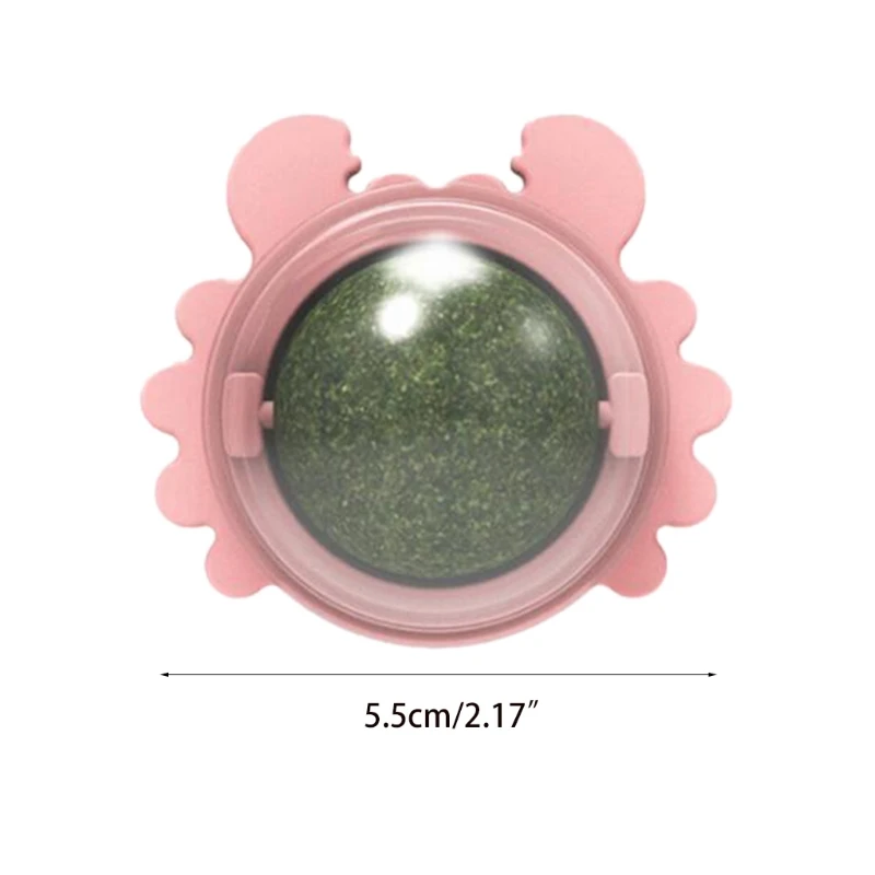 

Crab Cat Mint Catnip Toys Rotating Catnip Ball Molars Teeth Cleaning Cat Toys