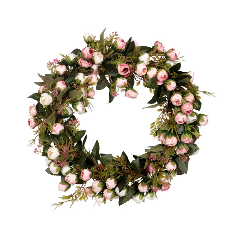 

Christmas Flower Wreath Rose Garland With Elegant Best For Home Wall Door And Window Decoration Wedding Decoration