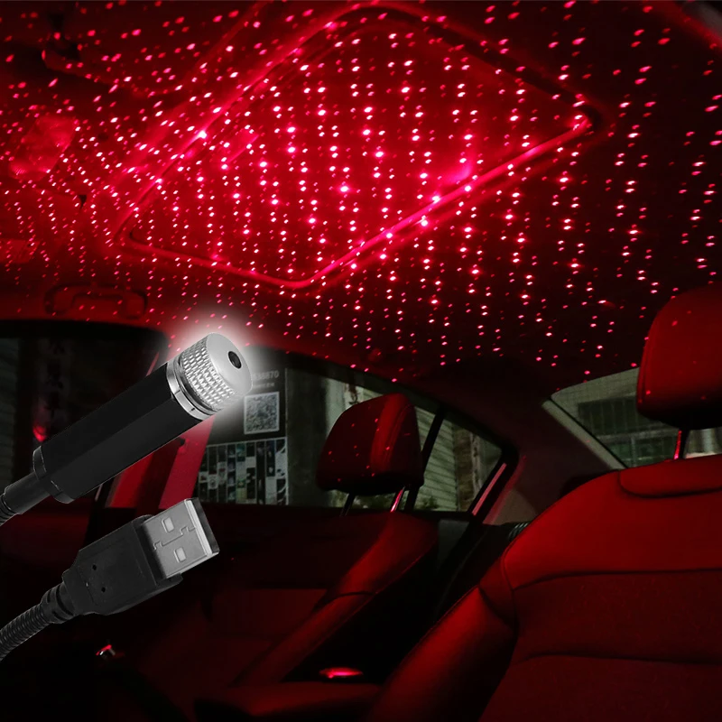 Светодиодный потолочный светильник на крышу автомобиля лампа с USB звездное небо