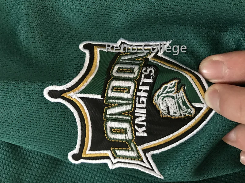 

16 MAX DOMI Game London Knights COA 2013-14 OHL throwback MEN'S Hockey Jersey Embroidery Stitched Customize any number and name