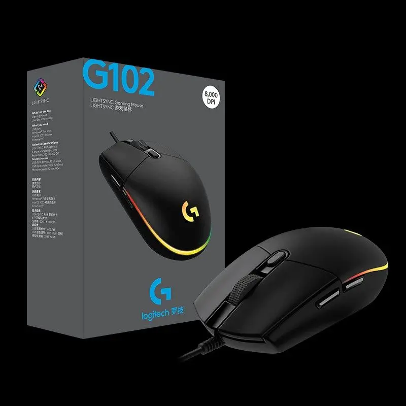 

Logitech G102 LIGHTSYNC/Prodigy 2nd Gen Gaming Wired Mouse Game Mouse Support Desktop/ Laptop Windows 10/8/7 Optical Mouse
