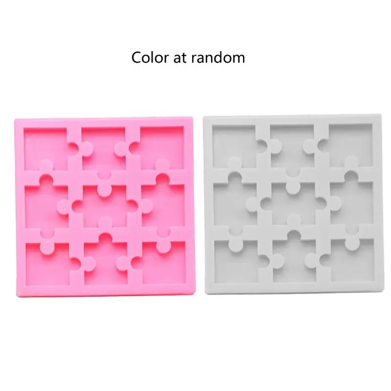 

Handmade Puzzle Piece Mold Silicone Puzzle Crayons Maker Mold Silicone Mould DIY Jewelry Pendant Making Art Craft Tools