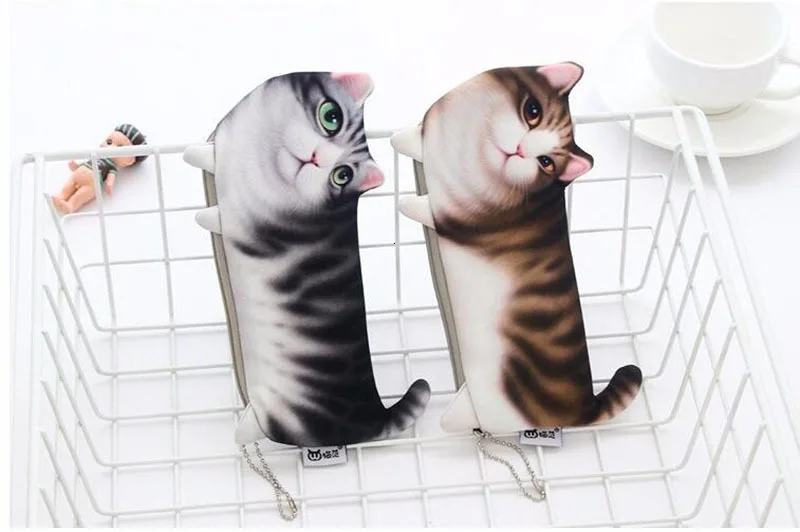 Школьный офисный карандаш, чехлы Kawaii, милый кот, мультяшная коробка для ручки, сумка, школьные принадлежности, канцелярские принадлежности, сумка для хранения 05169