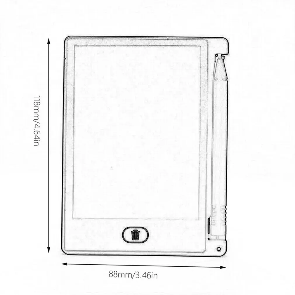 

4.4 INCH Electric LCD Screen Writing Pad Digital Children Drawing Pad Handwriting Board Portable Home Electric Board
