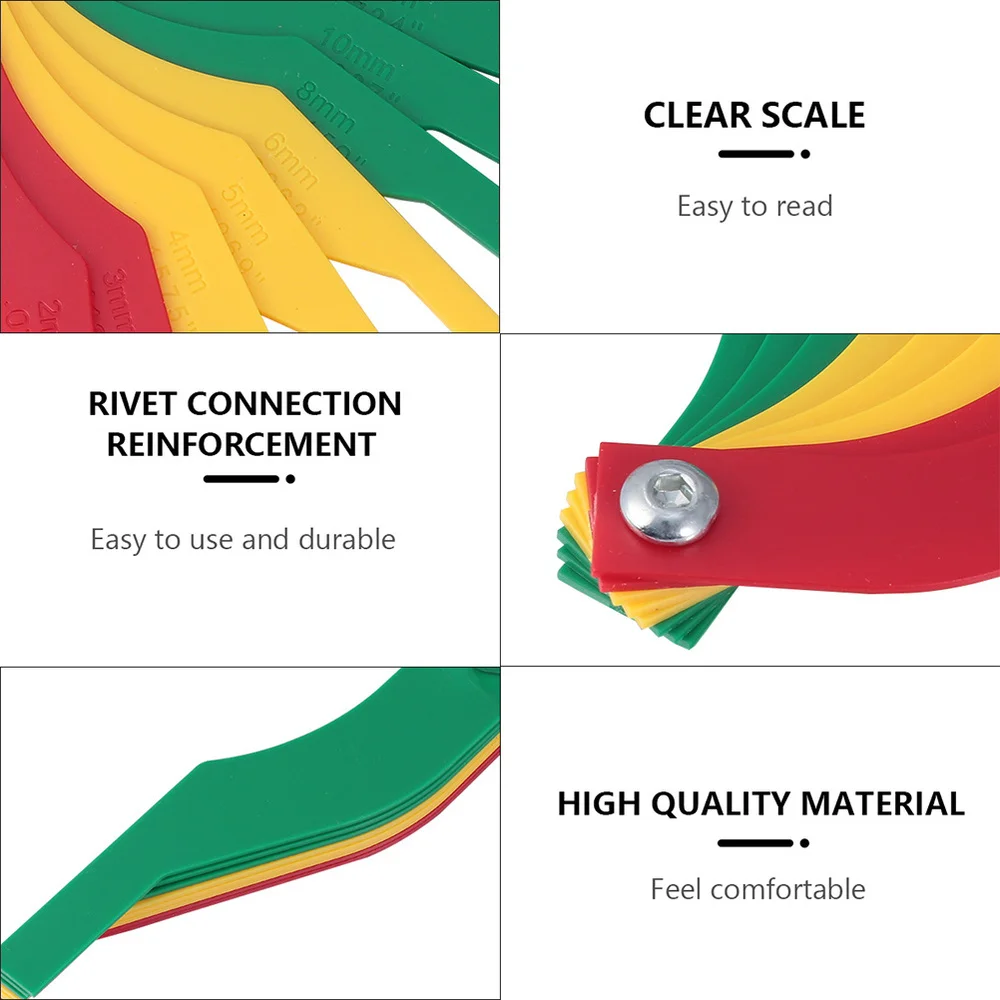 

2pcs Car Brake Pad Scale Practical Disc Brake Thickness Gauge Tester