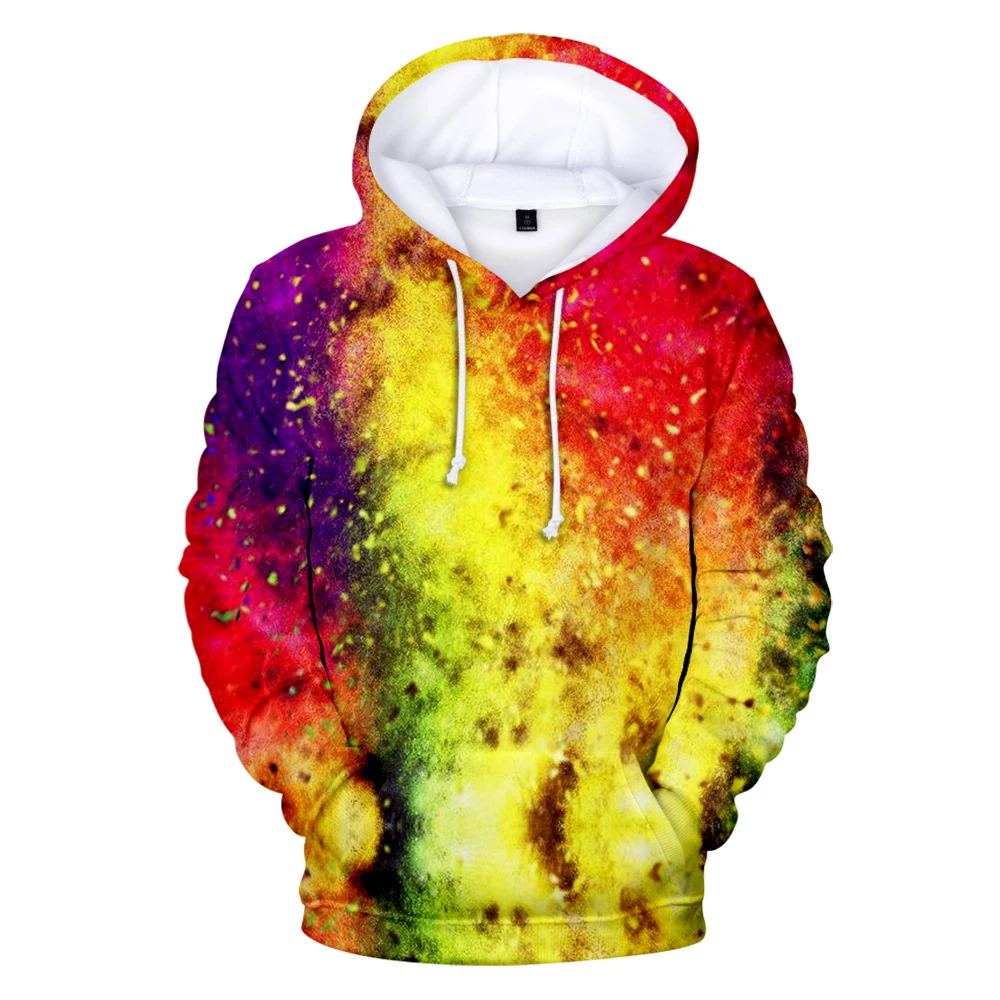 

Aesthetics Color Smoke 3D Hoodie Sweatshirts Men/Women Lridescent Cloud Street Wear Style Popular Hooded Child Pullovers